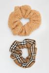 Dorothy Perkins Multi Coloured Two Pack Scrunchie thumbnail 1