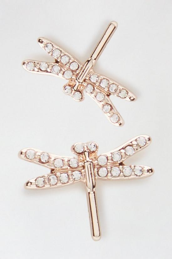 Dorothy Perkins Gold Dragonfly Studs 3