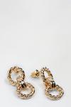 Dorothy Perkins Gold Textured Link Earrings thumbnail 2
