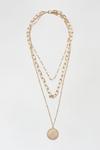Dorothy Perkins Gold Multi Layer Chain Necklace thumbnail 1