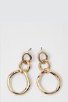 Dorothy Perkins Gold Link Chain Style Earrings thumbnail 1
