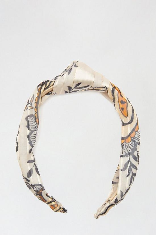 Dorothy Perkins Printed Knot Detail Headband 1