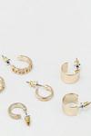 Dorothy Perkins Multi Shape Gold Hoop Earrings thumbnail 2