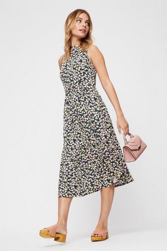 Dorothy Perkins Petite Multi Floral Tiered Sleeveless Maxi 2