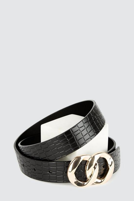 Dorothy Perkins Luxe Leather Double Circle Belt 3