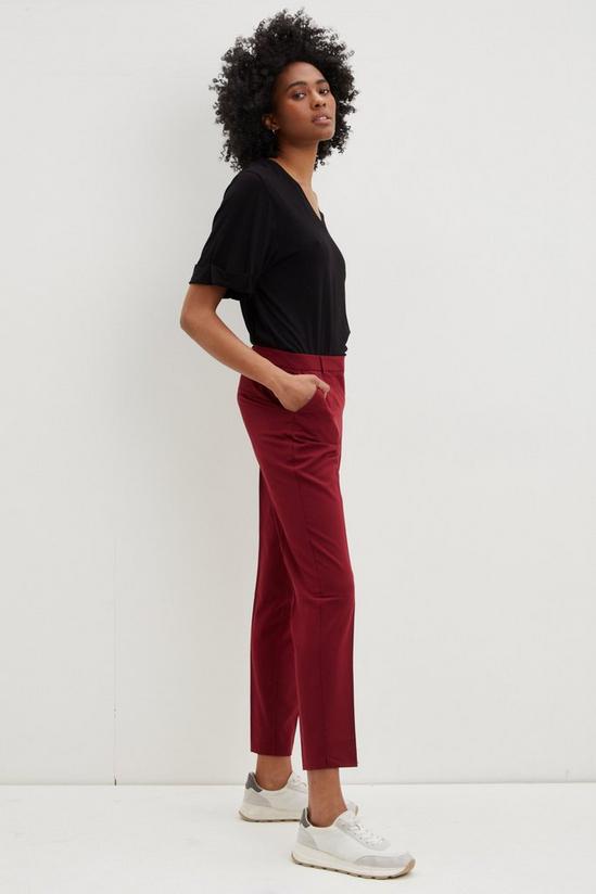 Dorothy Perkins Tall Berry Ankle Grazer Trousers 2