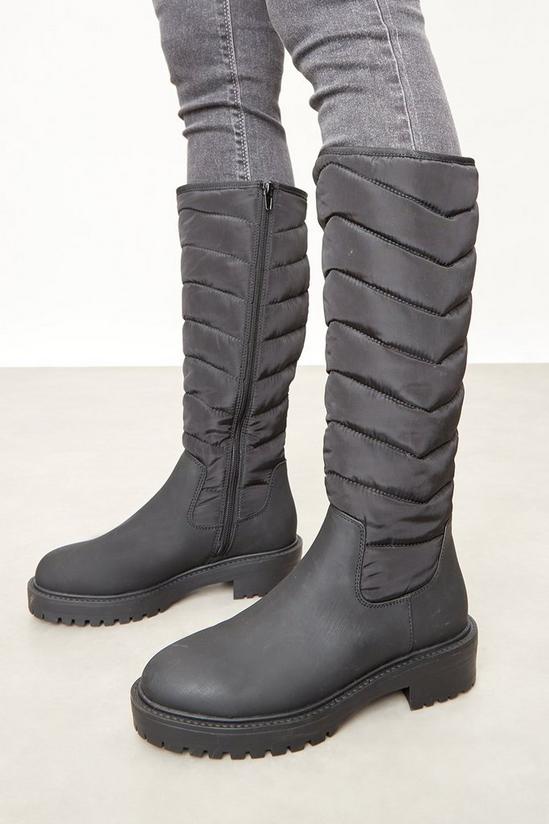 Dorothy Perkins Megave Nylon Quilt Long Boots 1