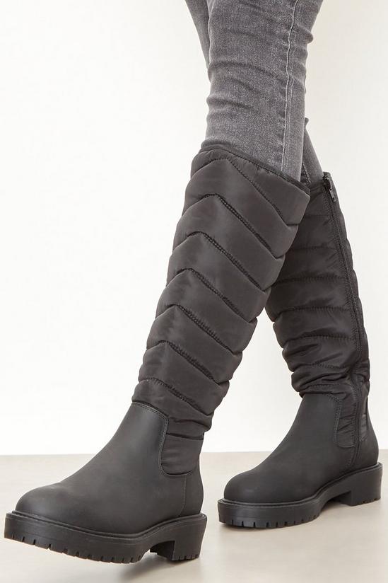 Dorothy Perkins Megave Nylon Quilt Long Boots 3