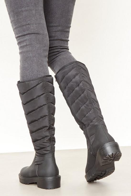 Dorothy Perkins Megave Nylon Quilt Long Boots 4
