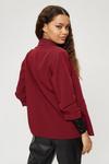 Dorothy Perkins Petite Berry Ruched Sleeve Blazer thumbnail 3