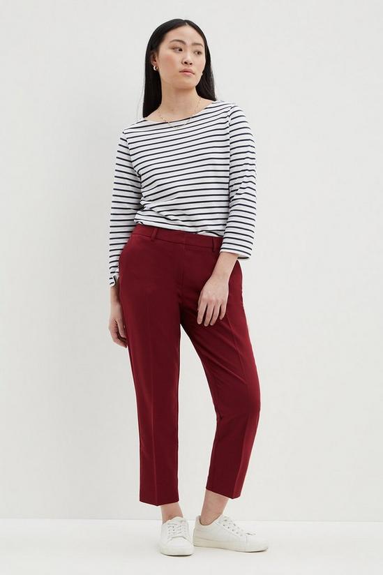 Dorothy Perkins Petite Berry Ankle Grazer Trousers 2
