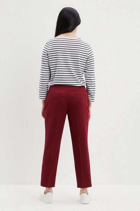 Dorothy Perkins Petite Berry Ankle Grazer Trousers 3