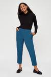 Dorothy Perkins Petite Teal Ankle Grazer Trousers thumbnail 1
