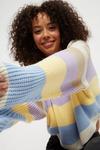 Dorothy Perkins Faith Multi Stripe Chunky Knit Jumper thumbnail 1
