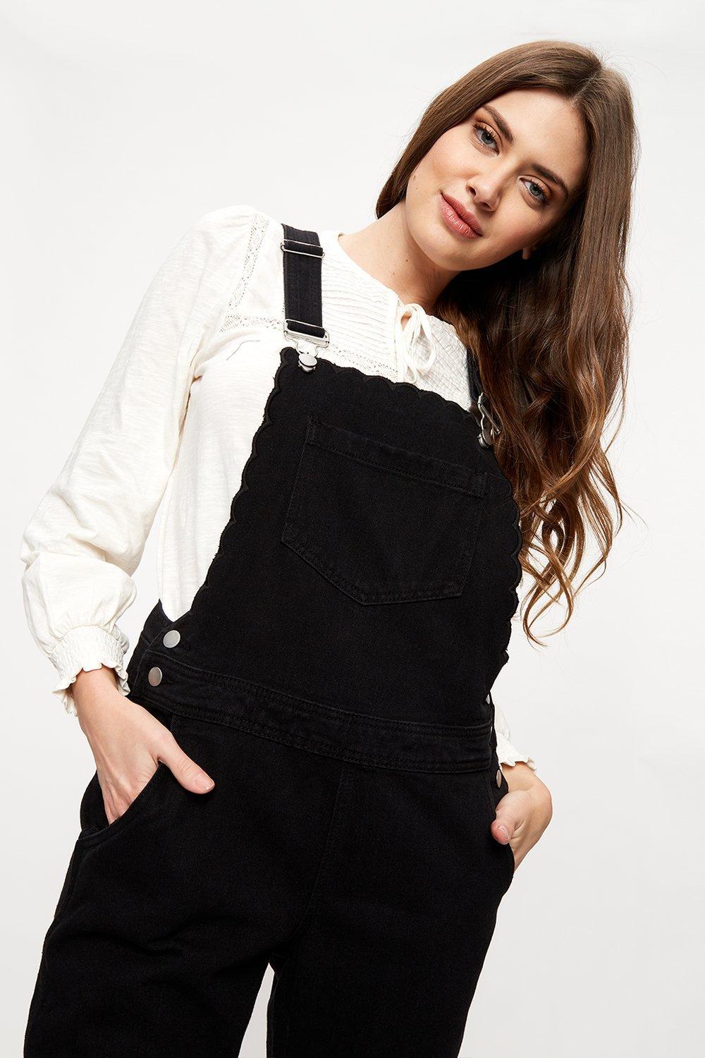 Tall best sale black dungarees