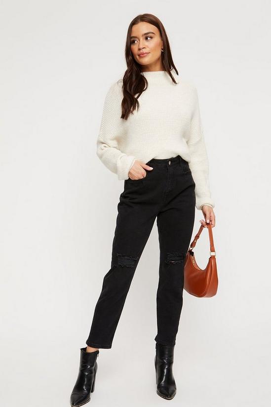 Dorothy Perkins Mom Jeans With Rips 1