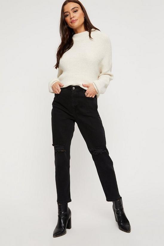 Dorothy Perkins Mom Jeans With Rips 2