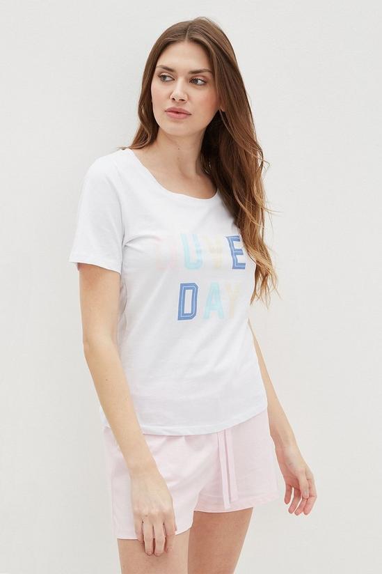 Dorothy Perkins Tall Duvet Day T-Shirt And Shorts Pyjama Set 1