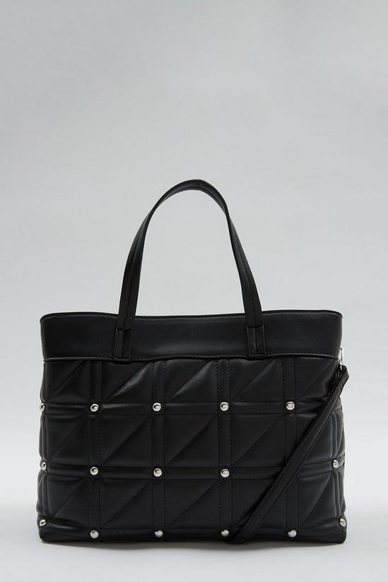 Dorothy Perkins Quilted Stud Workwear Tote 2