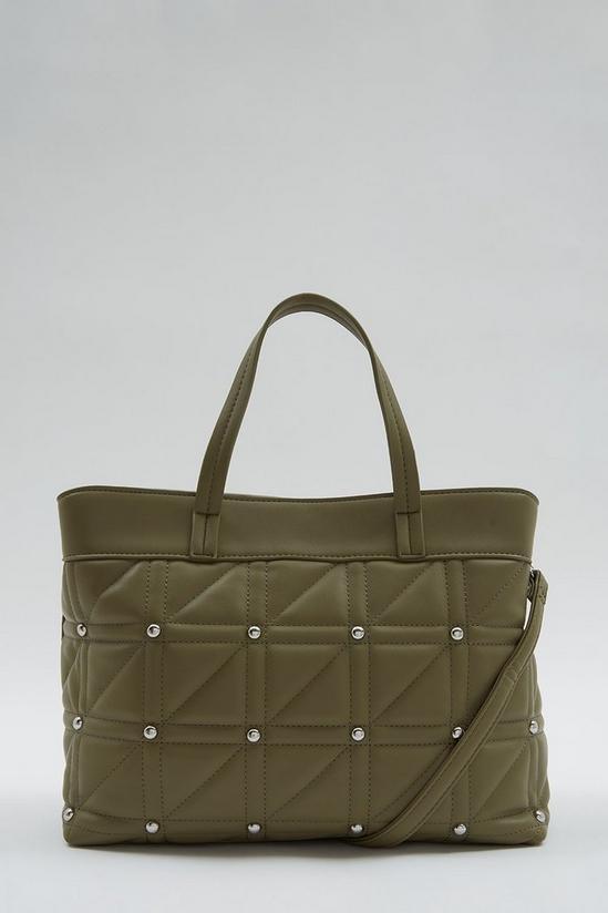 Dorothy Perkins Quilted Stud Workwear Tote 2