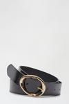 Dorothy Perkins Curve Patent Oval Buckle Belt thumbnail 1