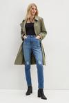 Dorothy Perkins Tall Midwash Ripped Knee Mom Jeans thumbnail 2