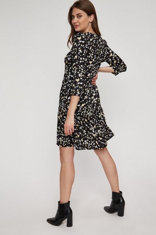 Dorothy Perkins Tall Multi Leopard Frill Mini Dress 3