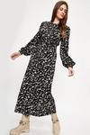 Dorothy Perkins Tall Multi Leopard Shirred Waist Midi Dress thumbnail 2