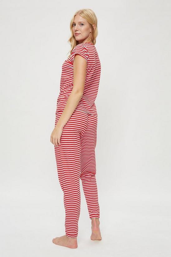 Dorothy Perkins Red and White Stripe Pyjama Set 3