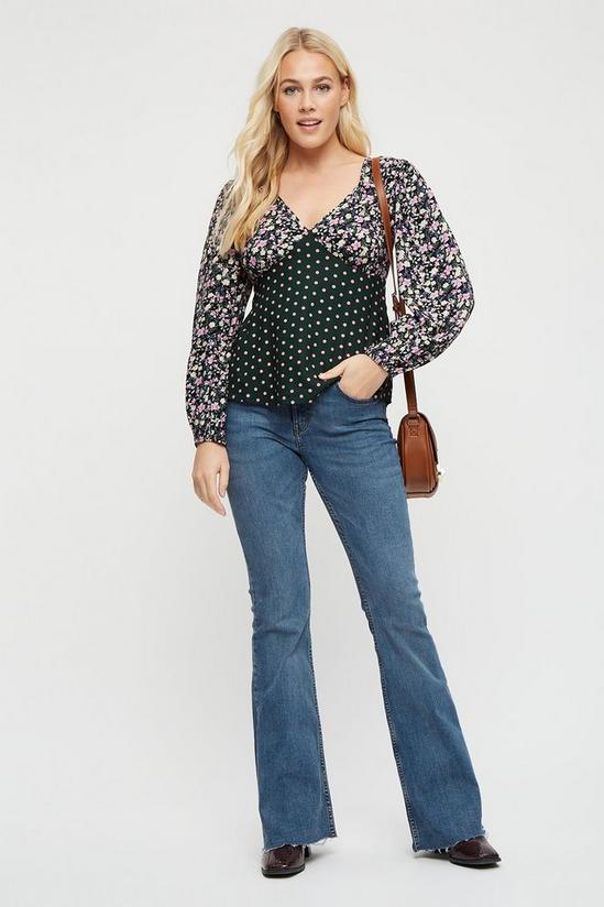 Dorothy Perkins Green Spot Floral Mix And Match Top 2