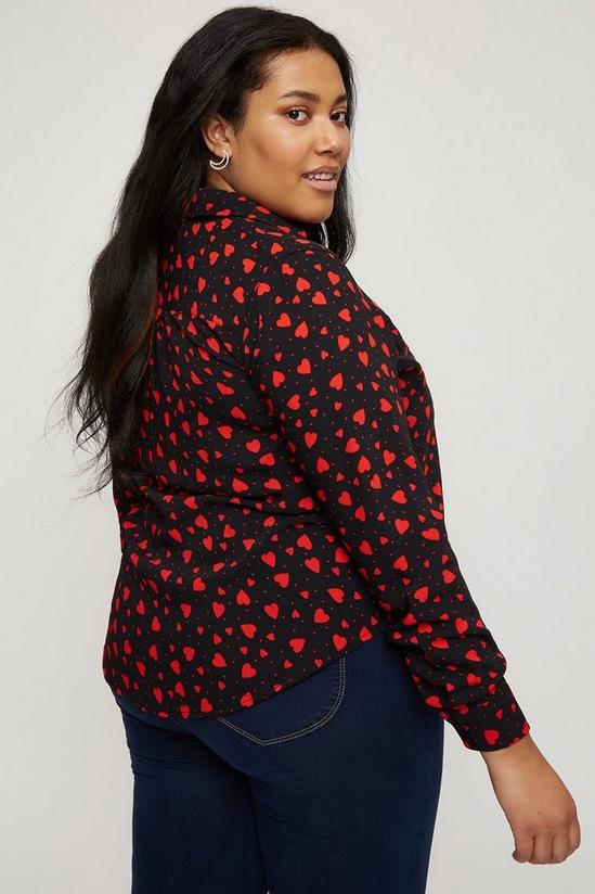 Dorothy Perkins Curve Red Heart Shirt 3