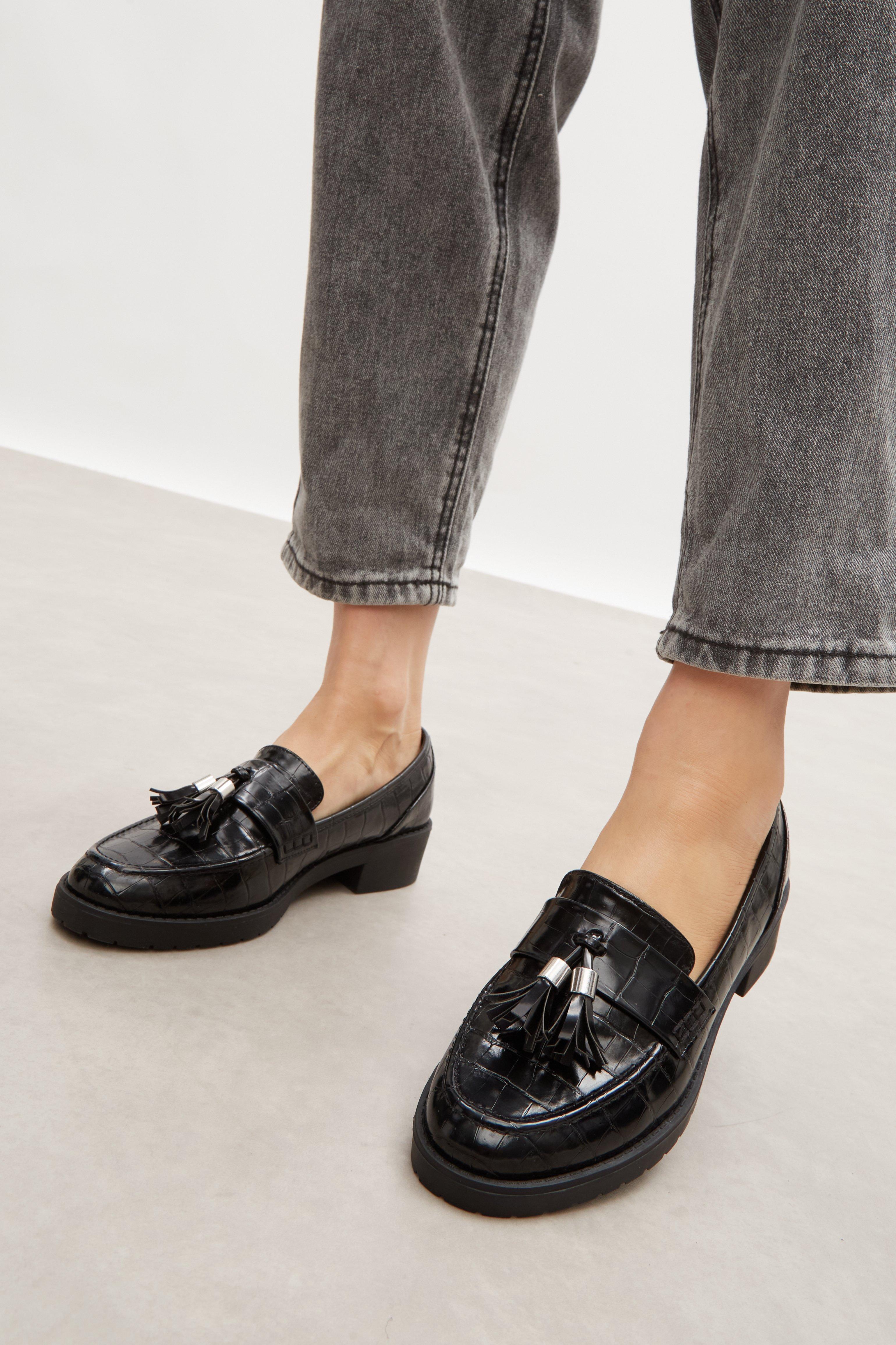 Dorothy perkins store wide fit loafers