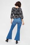 Dorothy Perkins Petite Mid Wash High Waisted Jegging Flare thumbnail 3