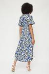 Dorothy Perkins Tall Blue Floral Jersey Midi Dress thumbnail 3