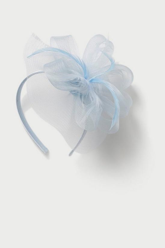 Dorothy Perkins Blue Loop And Feather Fascinator 1