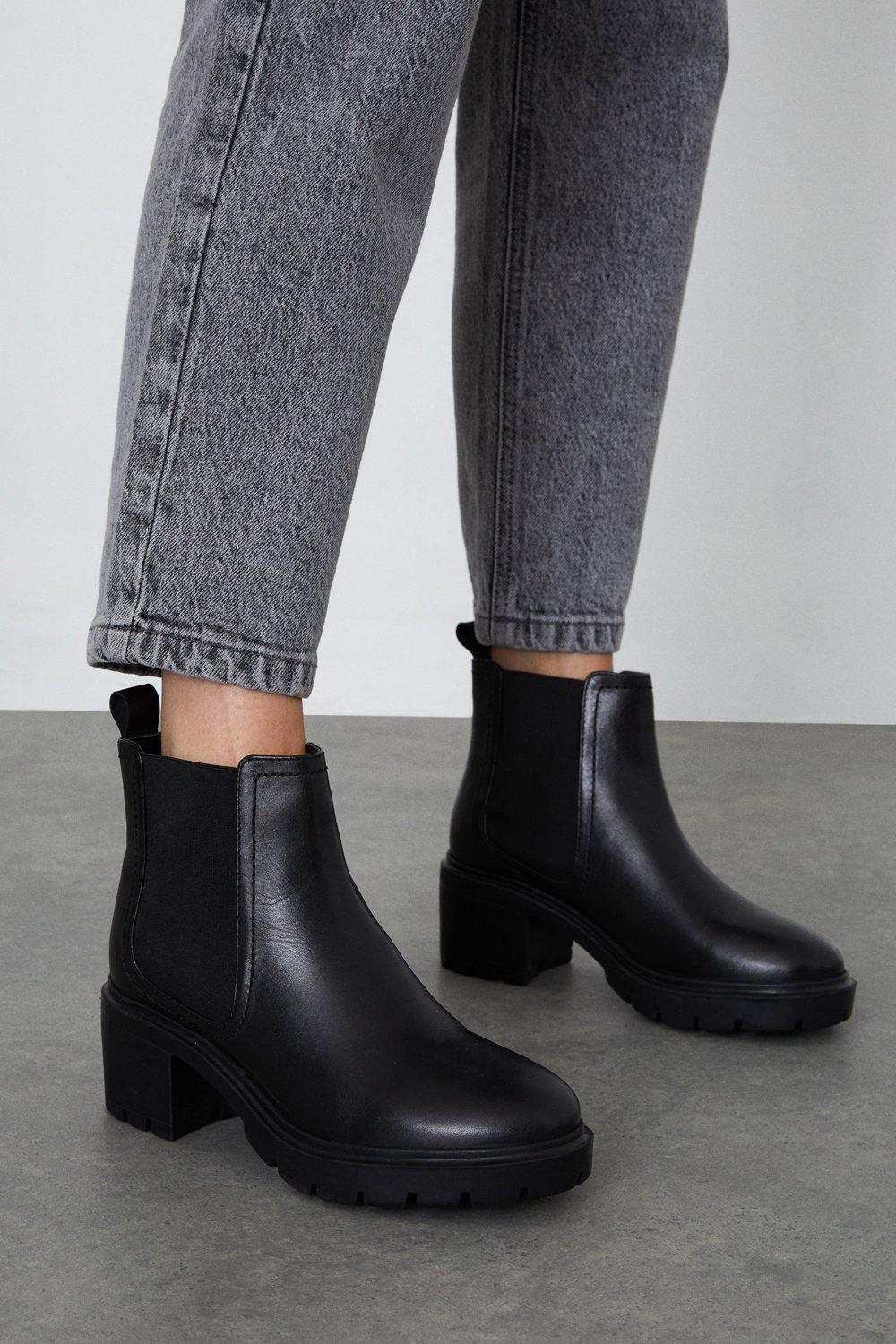 Faith binkie best sale leather chelsea boots