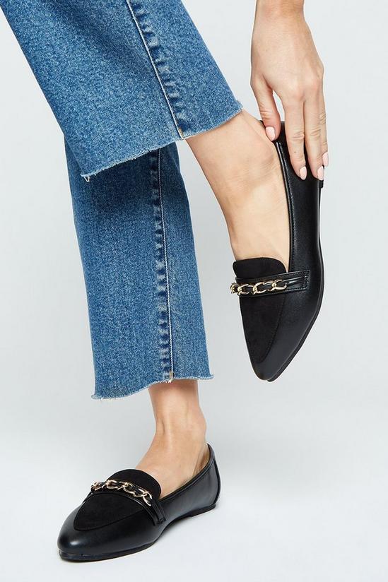 Dorothy Perkins Lily Chain Detail Loafers 2