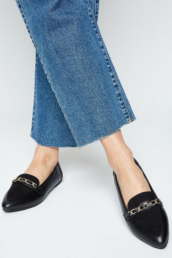 Dorothy Perkins Lily Chain Detail Loafers 4