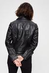 Dorothy Perkins Petite Black Faux Leather Biker Jacket thumbnail 3