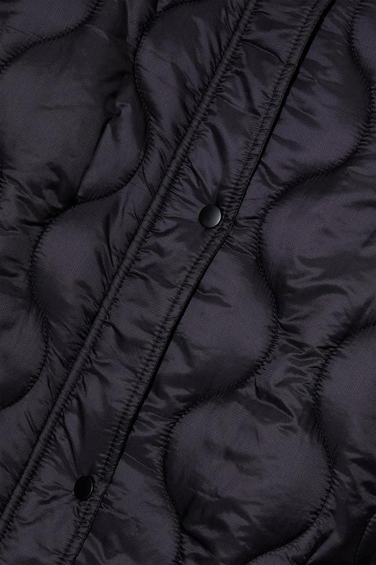 Dorothy Perkins Longline Glossy Quilted Padded Coat 5