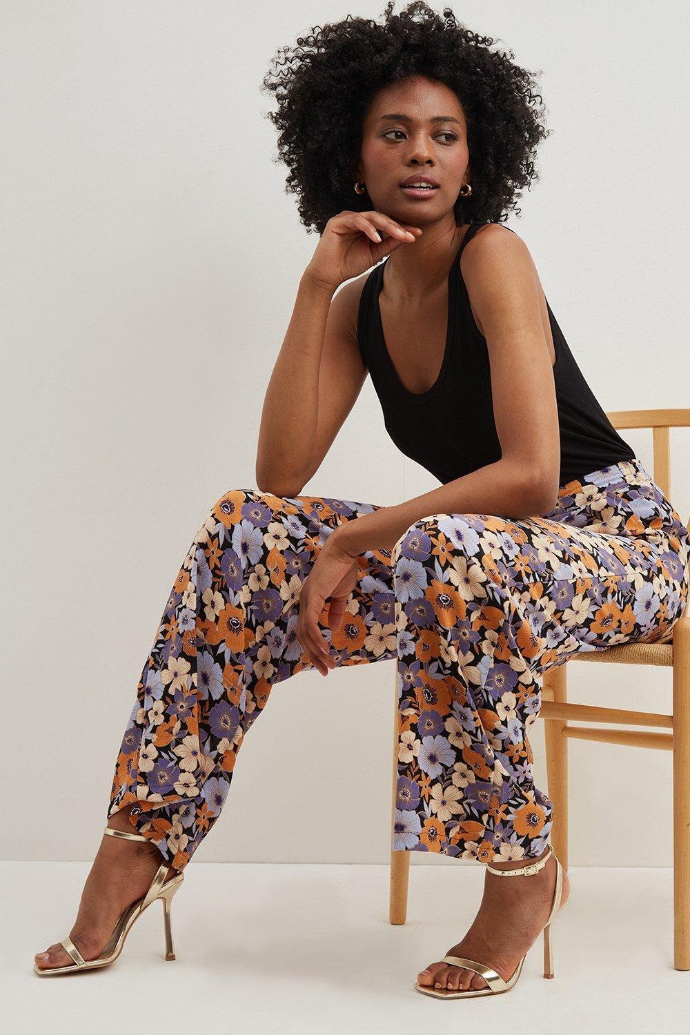 Dorothy perkins floral trousers sale