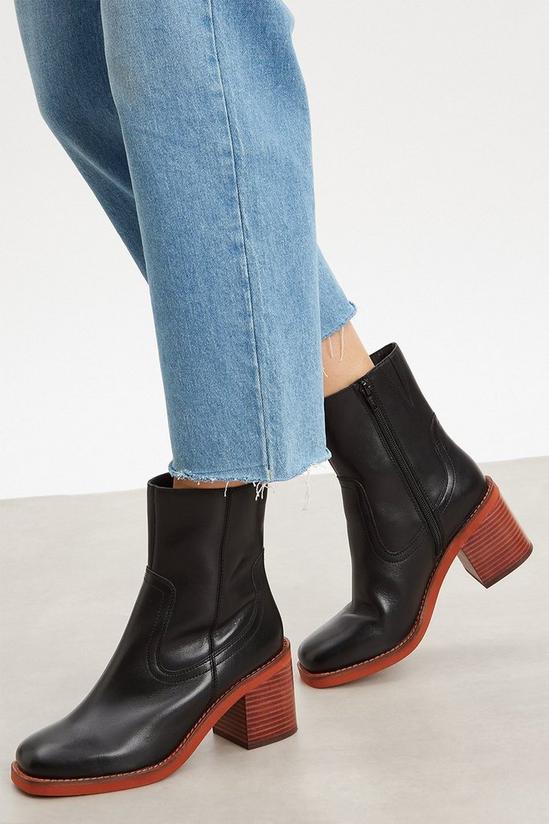 Principles Principles: Muya Leather Ankle Boots 1