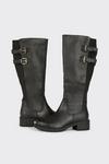 Dorothy Perkins Wide Fit Kiara Double Buckle Knee High Boots thumbnail 3