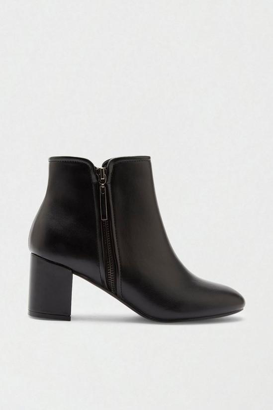 Good For the Sole Good For The Sole: Mazzy Comfort Zip Ankle Boot Block Heel 2