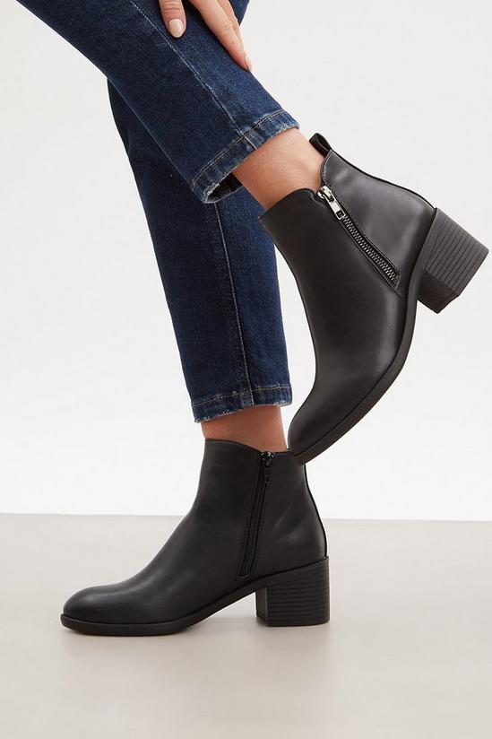 Good For the Sole Good For The Sole: Mona Comfort Zip Detail Ankle Boots 2