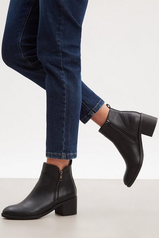 Good For the Sole Good For The Sole: Mona Comfort Zip Detail Ankle Boots 3