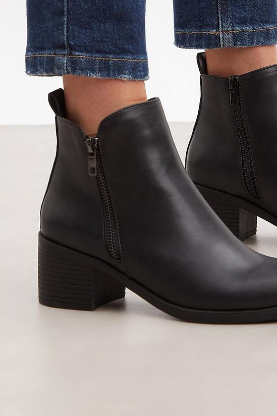 Good For the Sole Good For The Sole: Mona Comfort Zip Detail Ankle Boots 4