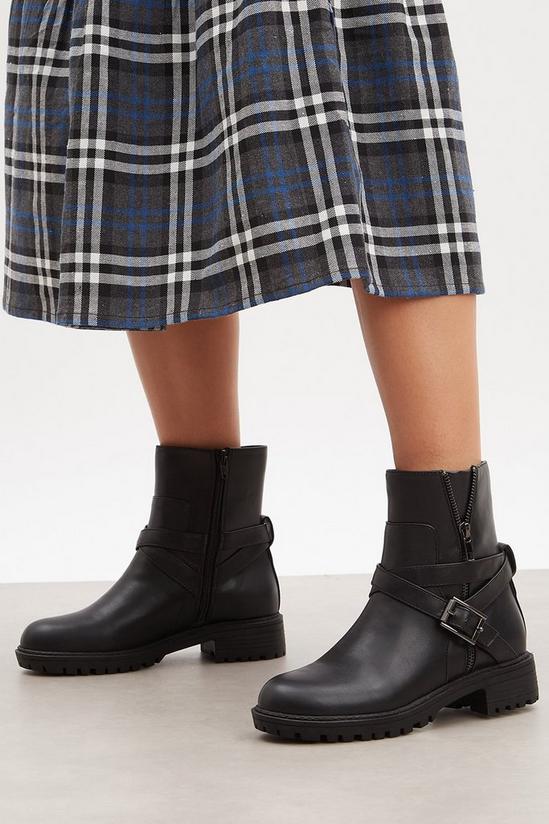 Good For the Sole Good For The Sole: Mylene Comfort Cross Strap Biker Boots 2