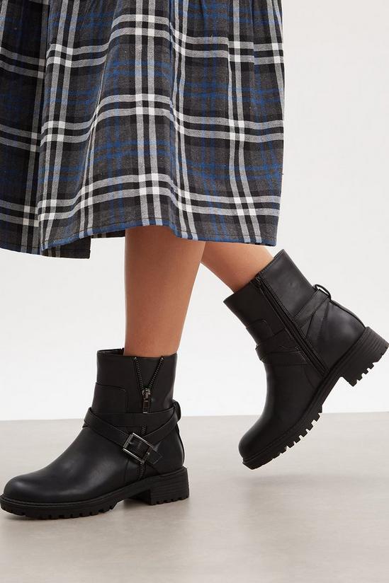 Good For the Sole Good For The Sole: Mylene Comfort Cross Strap Biker Boots 3