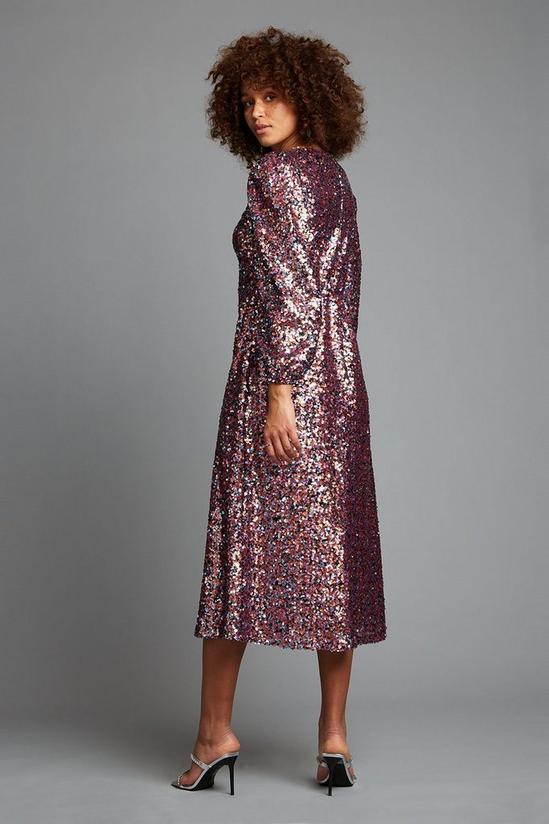 Dorothy Perkins Multi Sequin Midi Dress 3